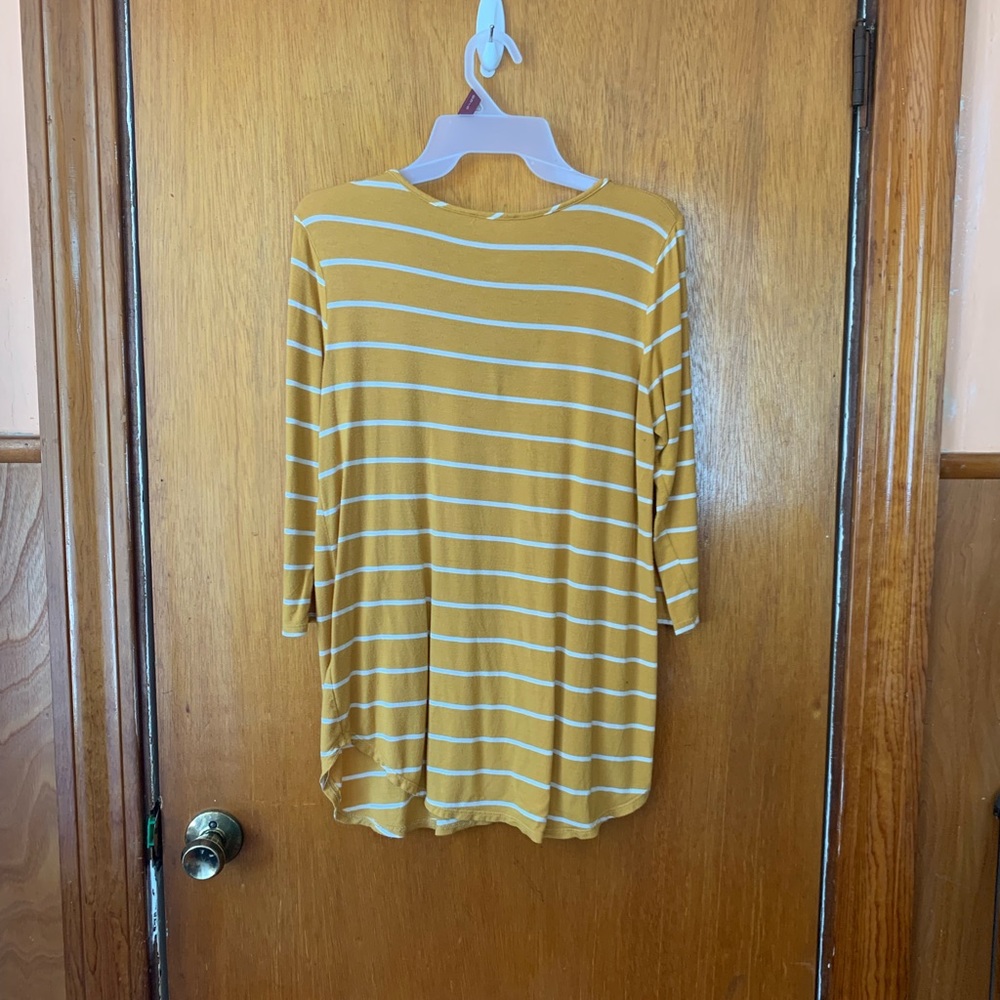 Stripes 3/4 Length Top - Picture 2 of 2